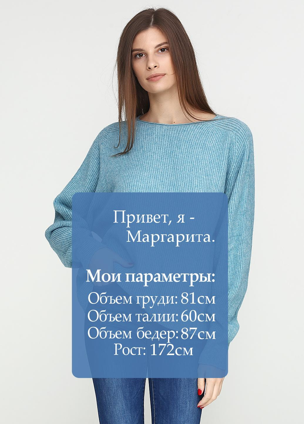 Бирюзовый демисезонный джемпер джемпер Alpini Knitwear