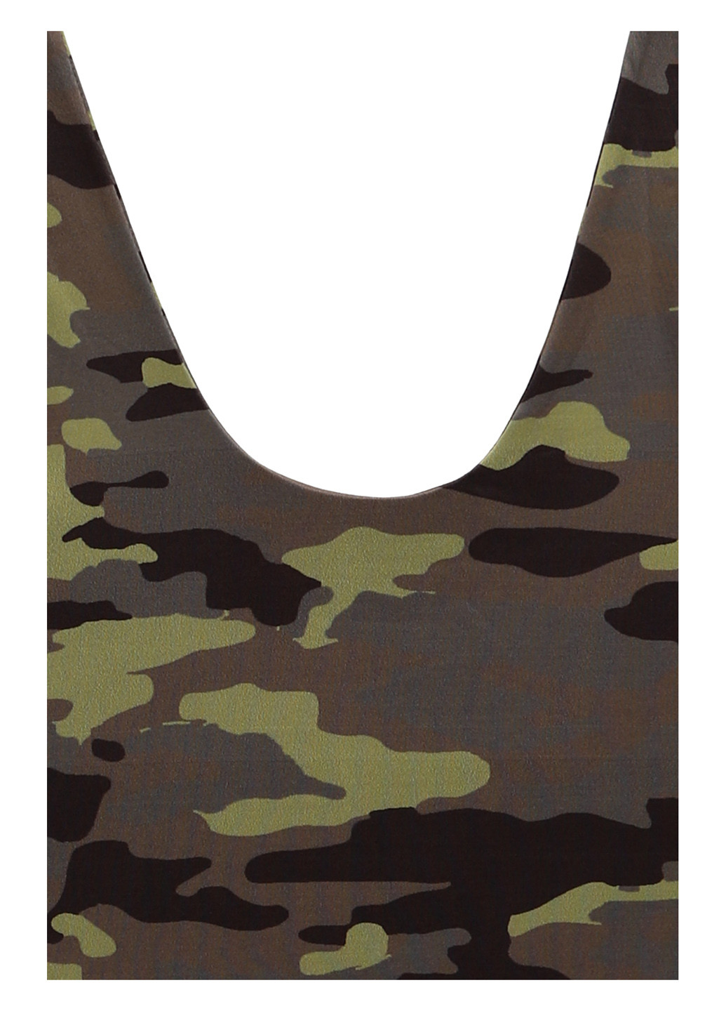 Оливковый (хаки) летний купальник слитный PrettyLittleThing