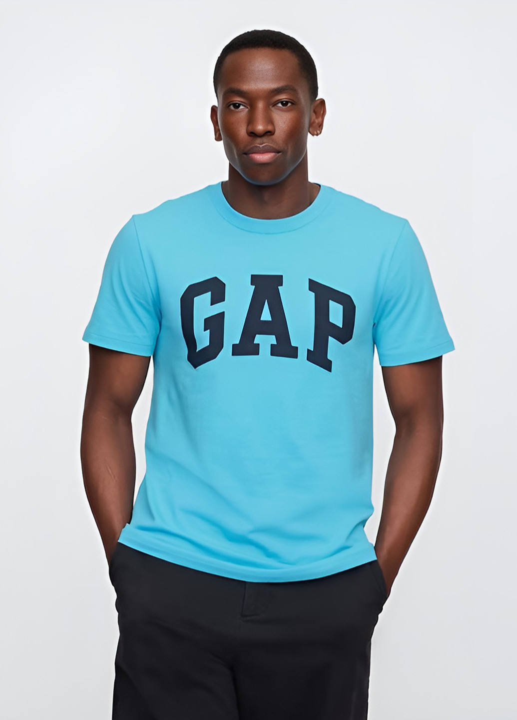 Голубая футболка Gap