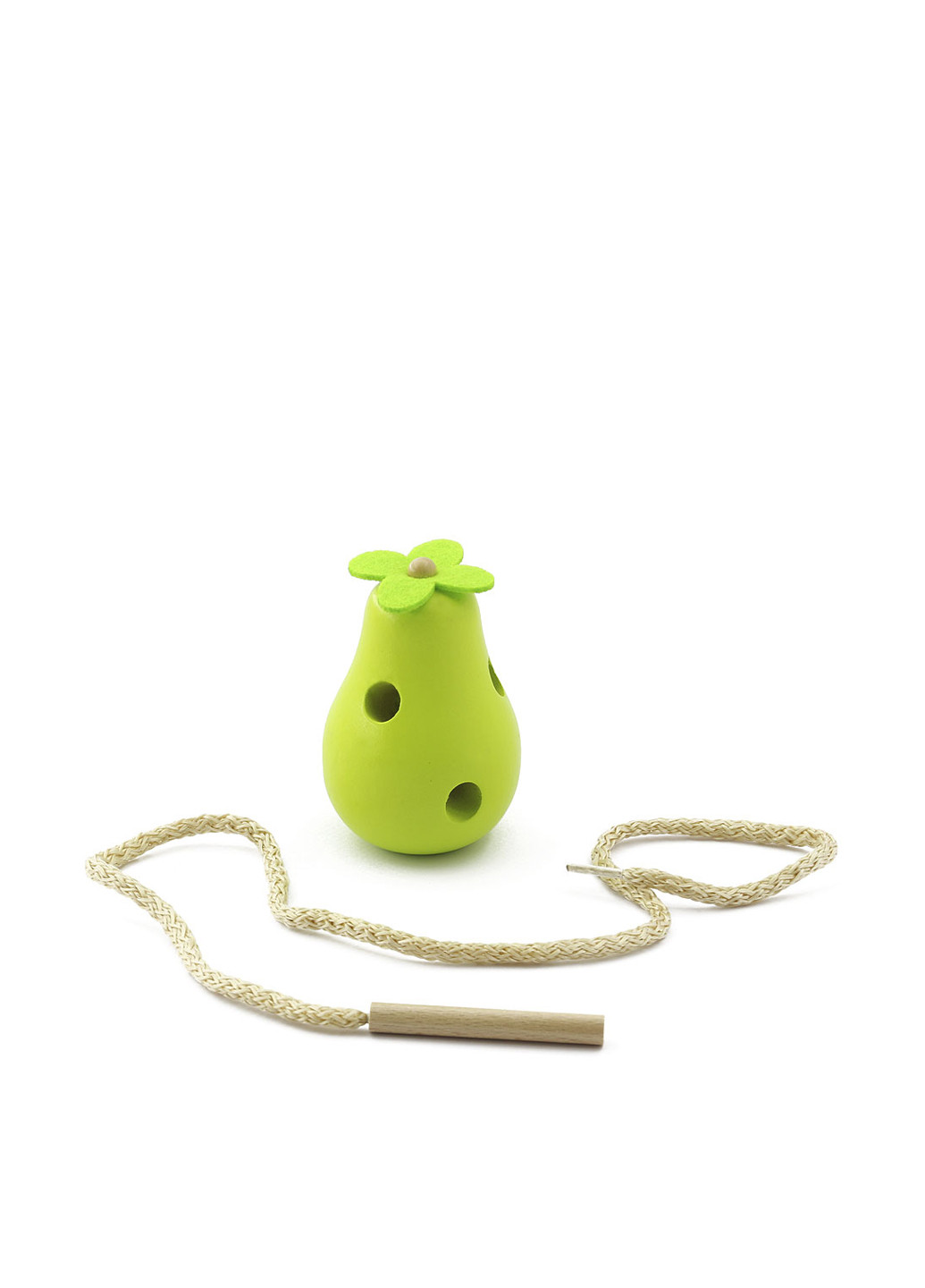 Деревянная игрушка Шнуровка-груша, 12,0х5,5х17,5 см Игрушки из дерева (81043269)