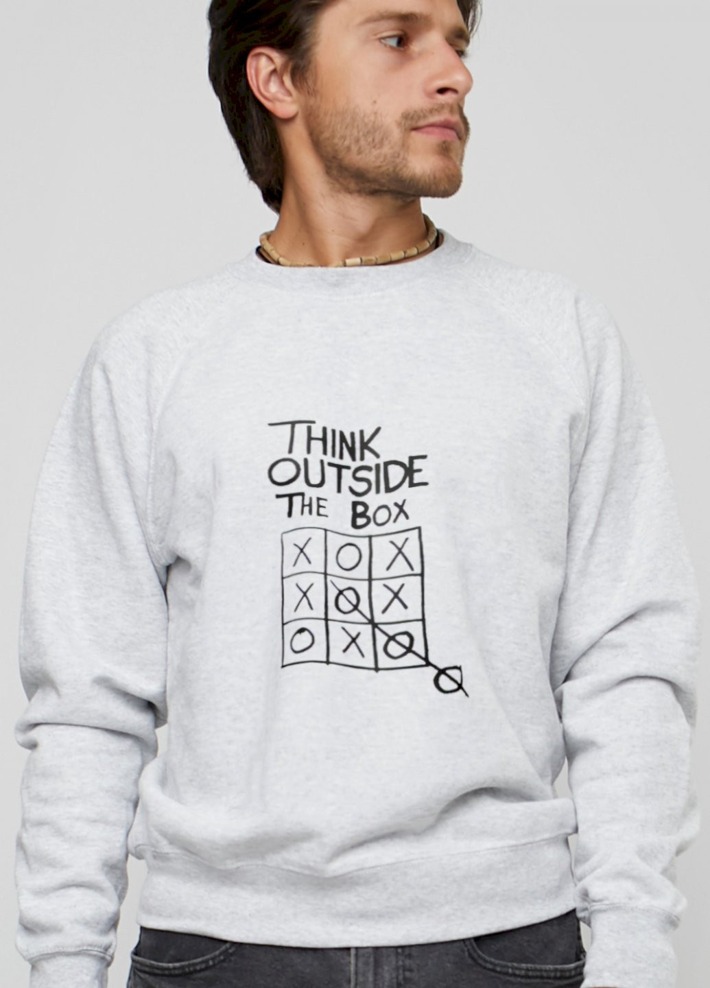 Серый свитшот мужской YAPPI (198688894)