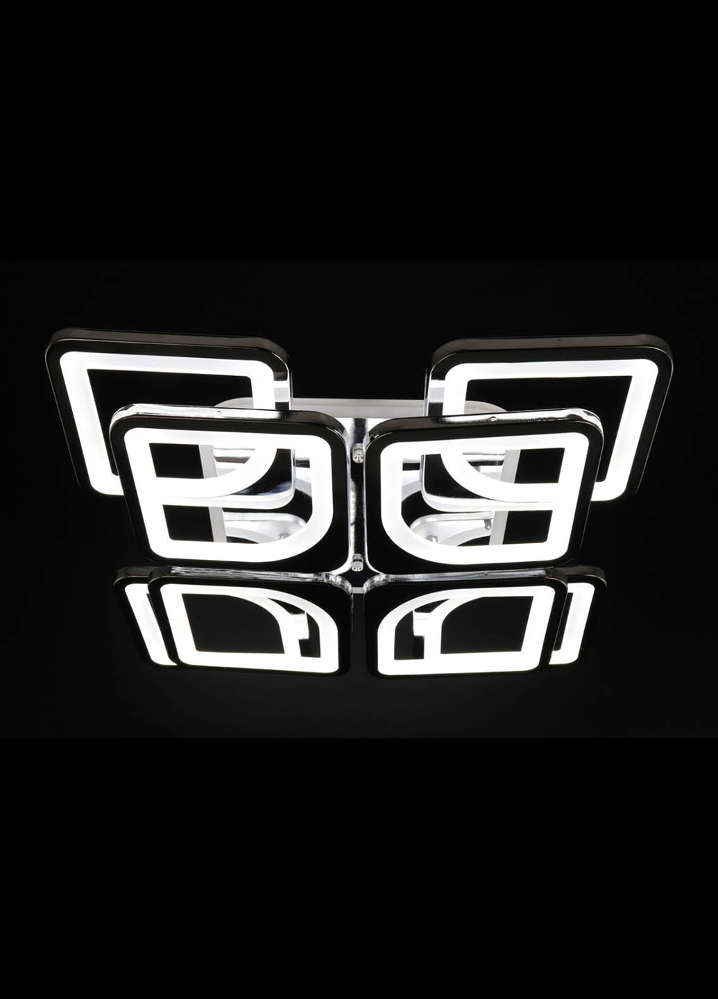 Люстра потолочная LED с пультом A2281/4+4S-RGB-ch Хром 11х43х43 см. Handmade (234539569)