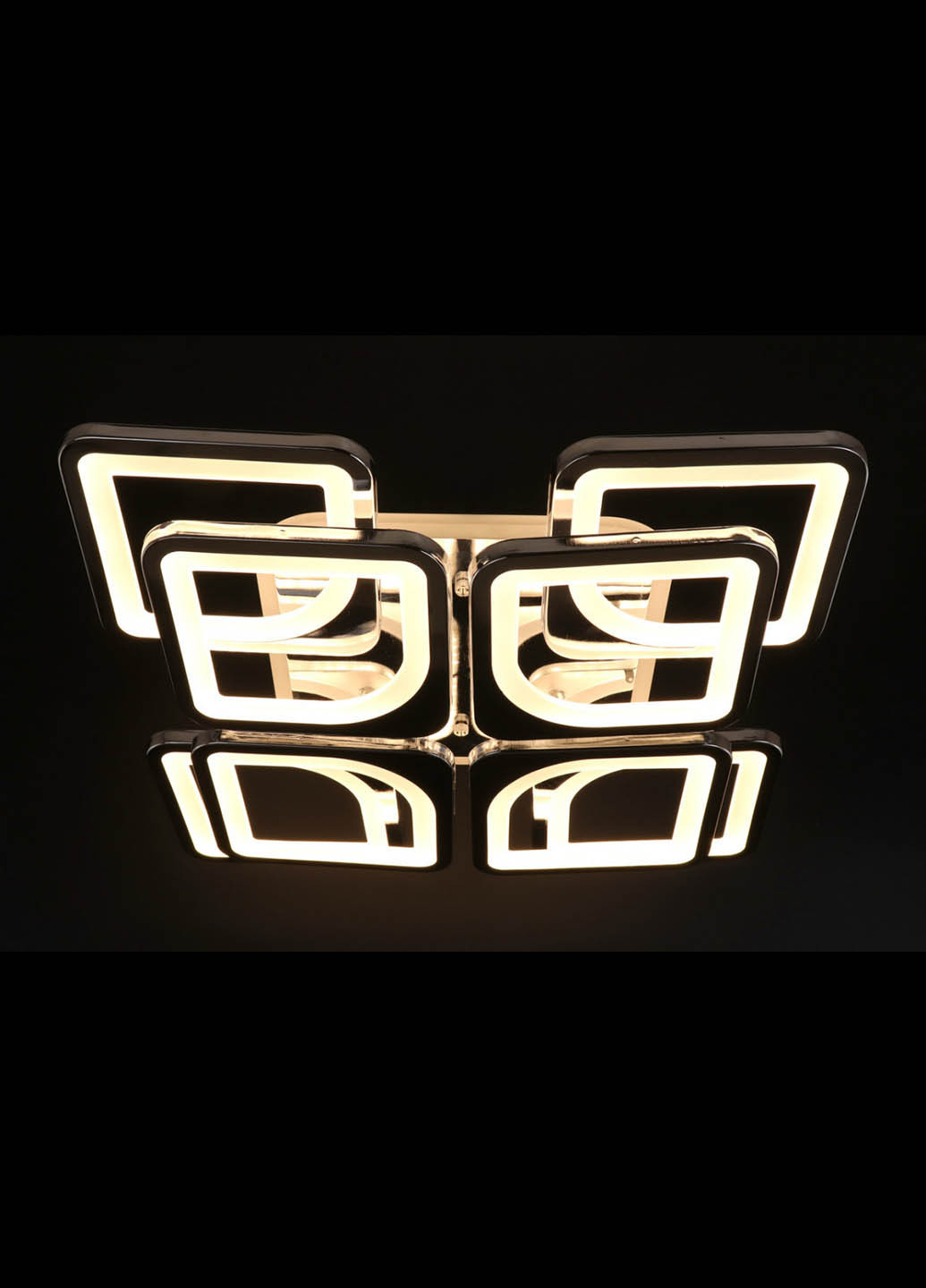 Люстра потолочная LED с пультом A2281/4+4S-RGB-ch Хром 11х43х43 см. Handmade (234539569)