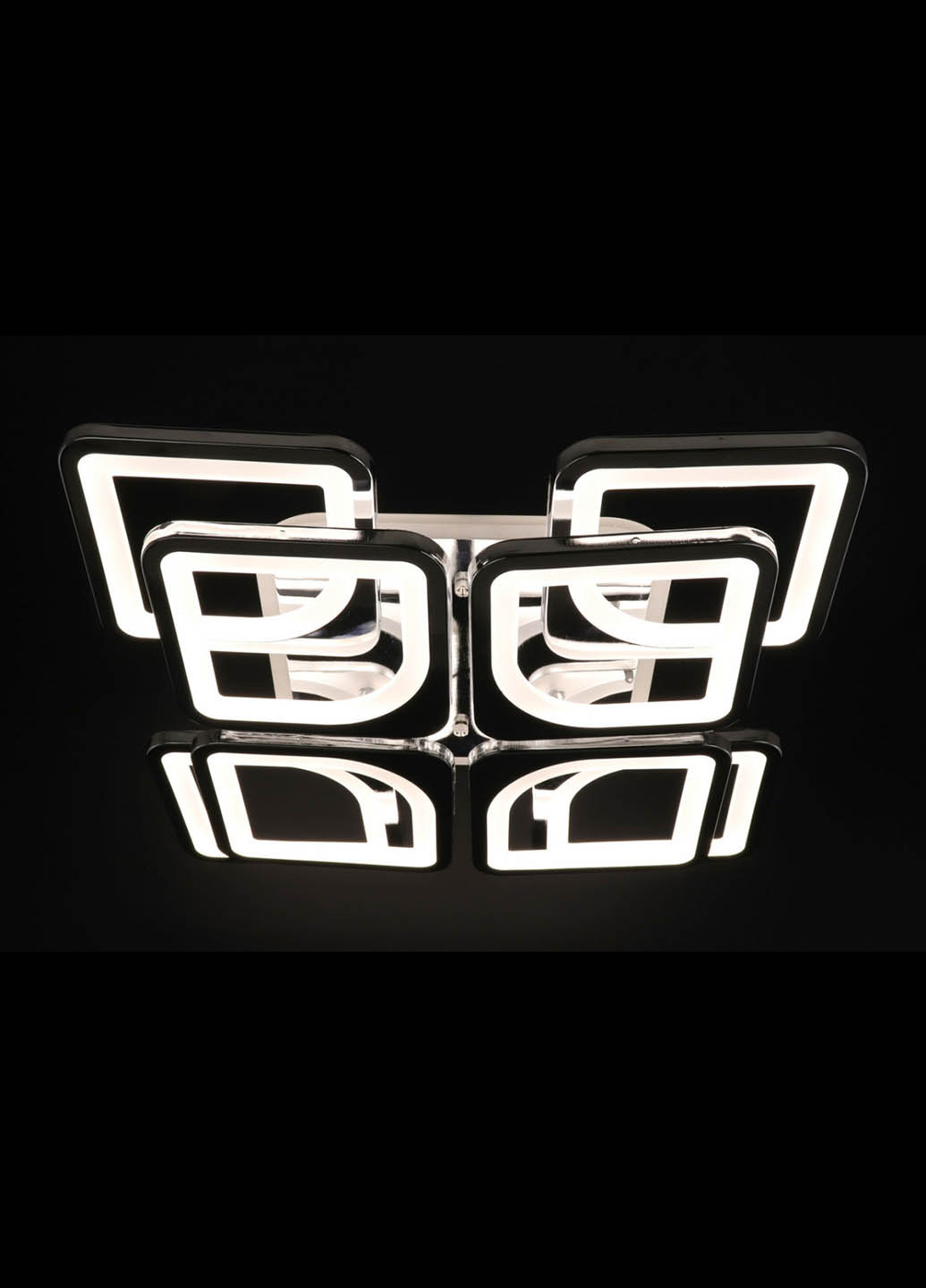 Люстра потолочная LED с пультом A2281/4+4S-RGB-ch Хром 11х43х43 см. Handmade (234539569)