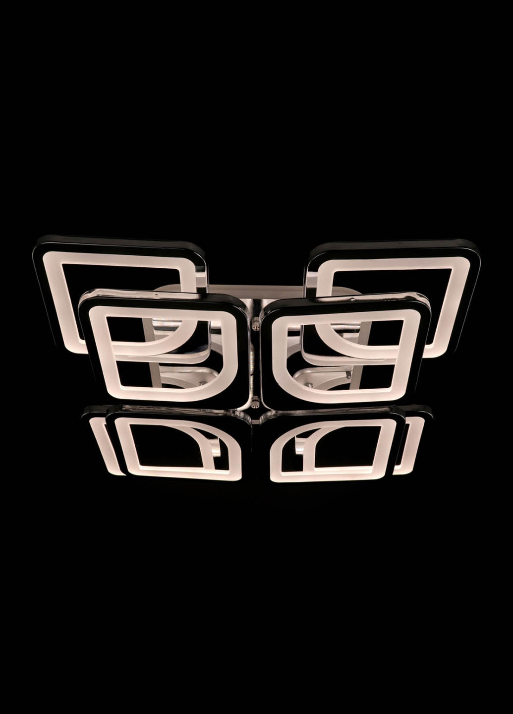 Люстра потолочная LED с пультом A2281/4+4S-RGB-ch Хром 11х43х43 см. Handmade (234539569)