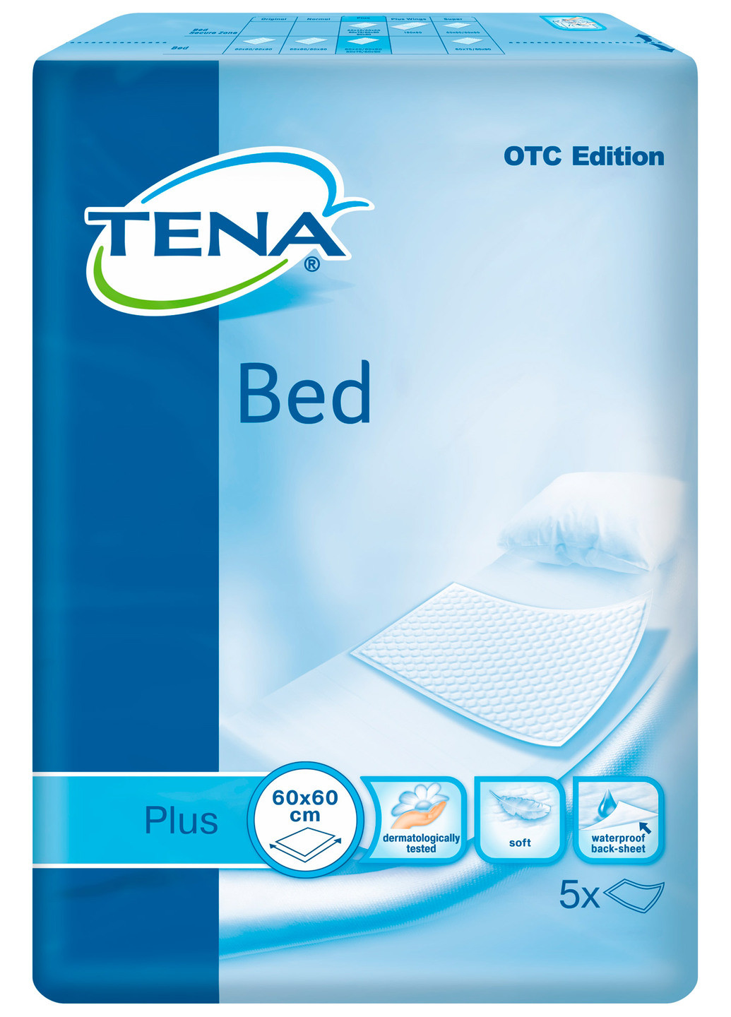 Гигиенические пеленки Bed Underpad Plus 60х60 5 шт. Tena (221115056)