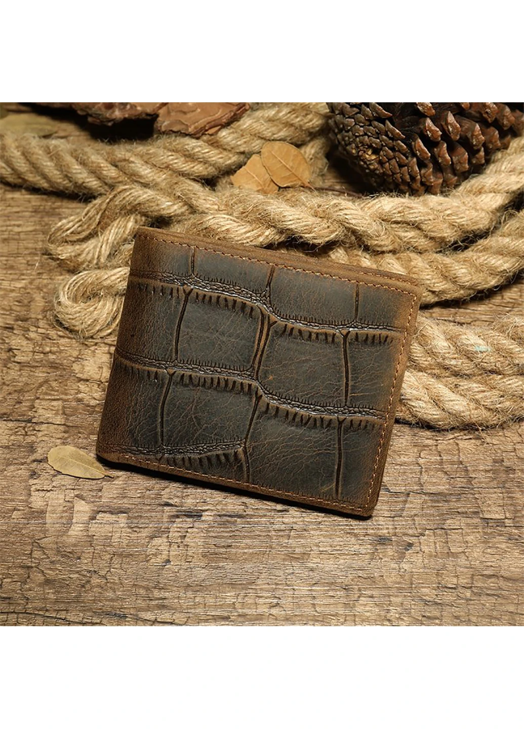 Мужской кожаный кошелек 11х9,5х2 см Vintage (229458867)