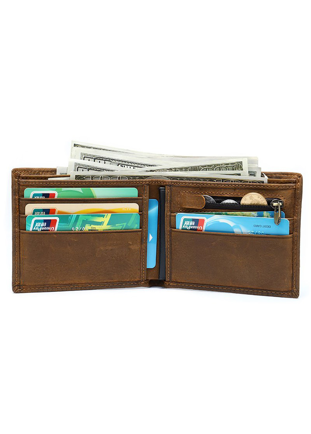 Чоловік шкіряний гаманець 11х9,5х2 см Vintage (229458867)