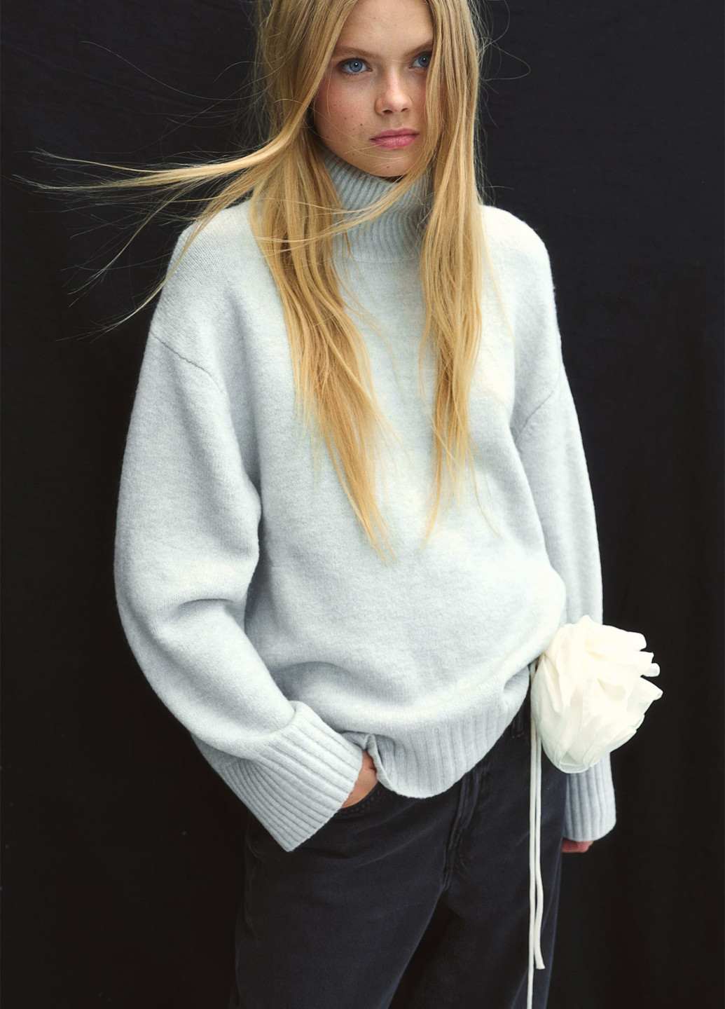 Светло-бирюзовый демисезонный свитер H&M