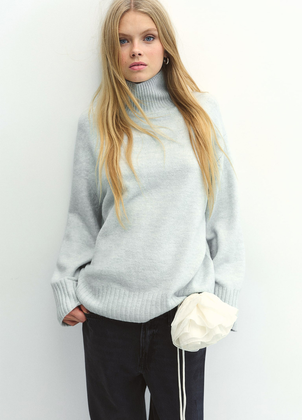 Светло-бирюзовый демисезонный свитер H&M