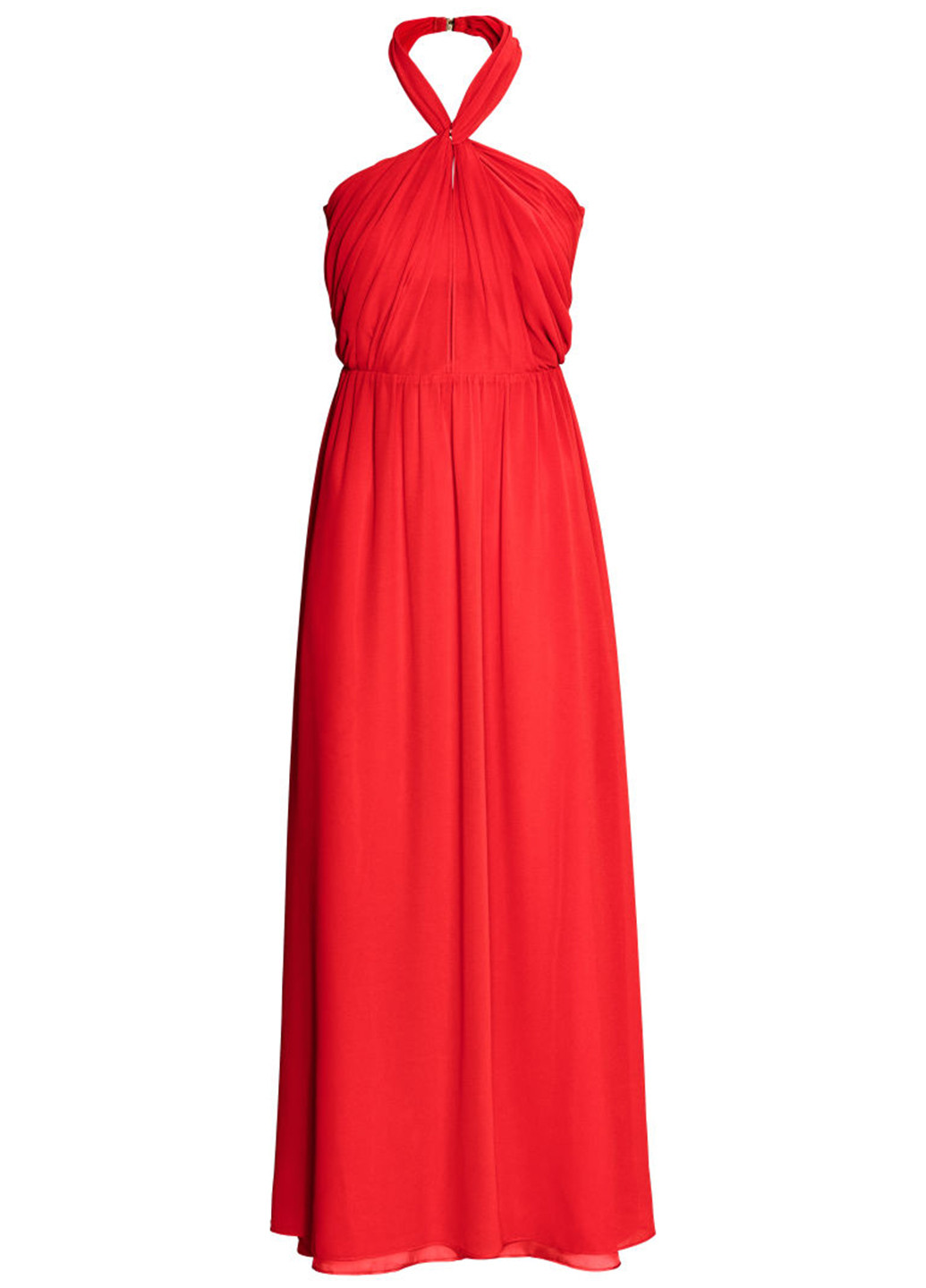 Червона вечірня сукня в грецькому стилі H&M однотонна