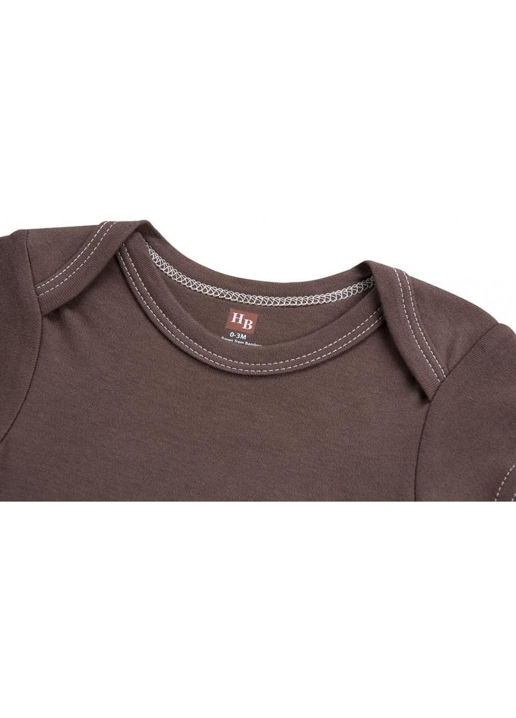 Боди коричневый из бамбука с коровкой (68312.BR.0-3) Luvable Friends (251310238)