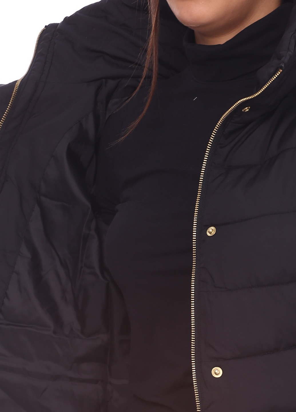 Черная зимняя куртка Vila