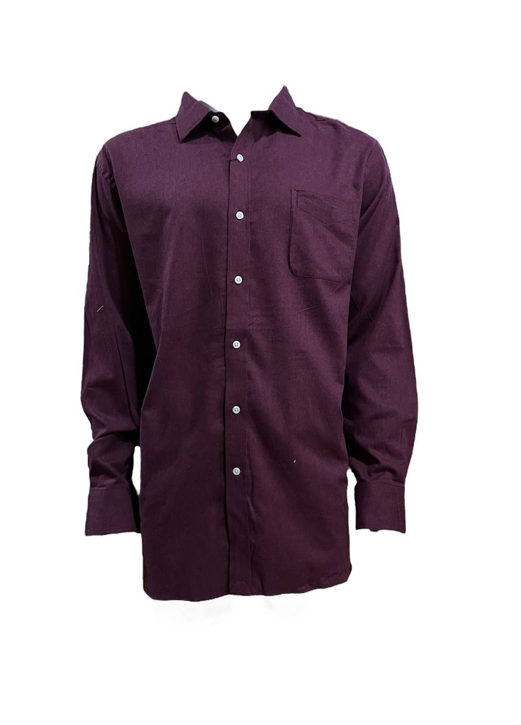 Сливовая кэжуал рубашка однотонная CREMIEUX