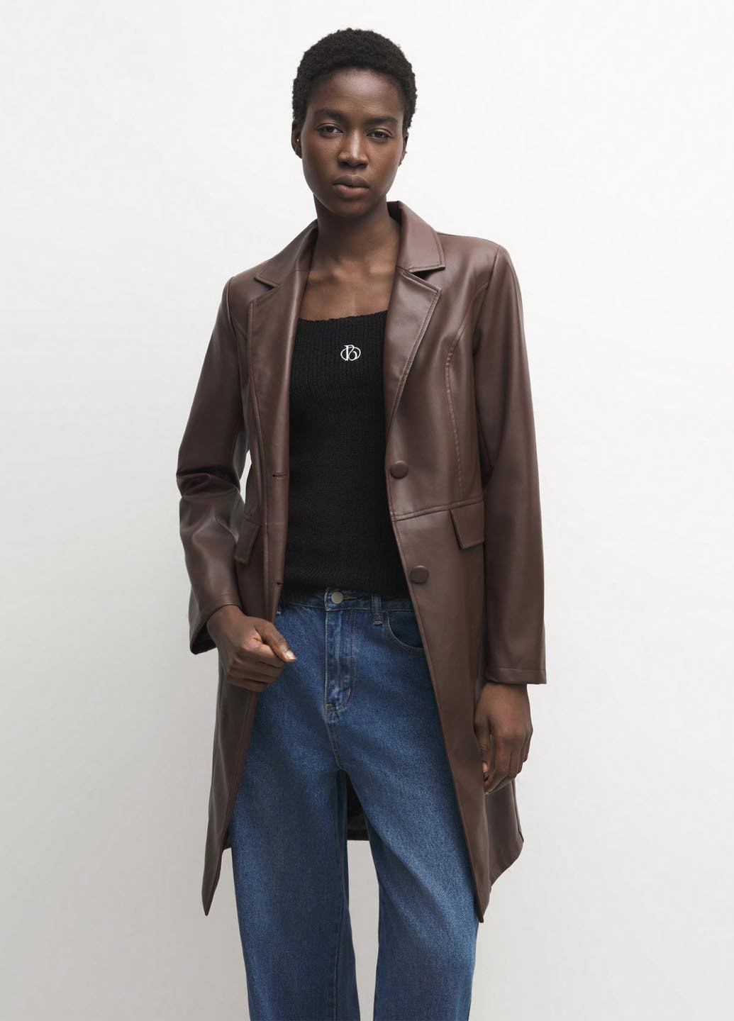 Плащ SHEIN на гудзиках демісезон (345558634)