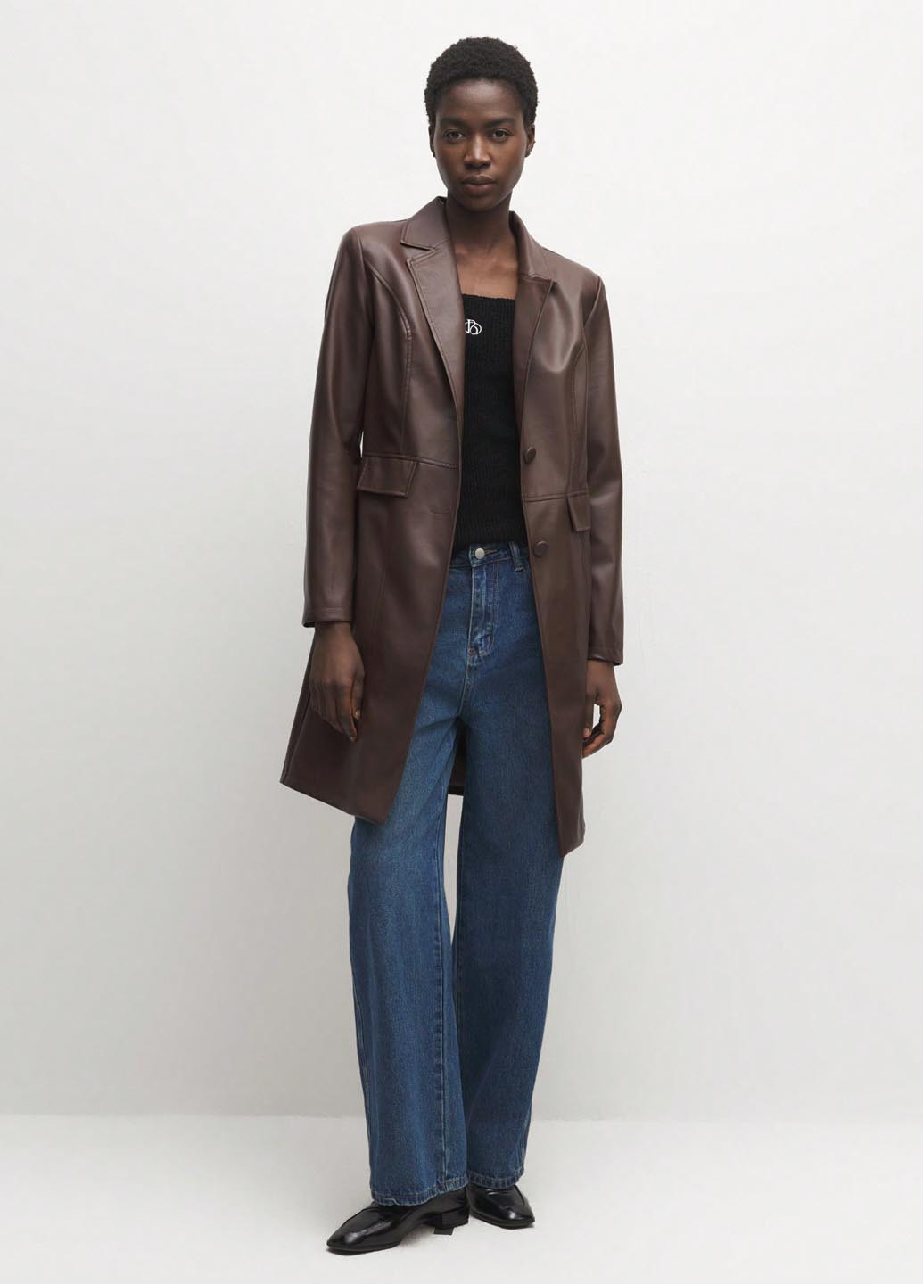 Плащ SHEIN на гудзиках демісезон (345558634)