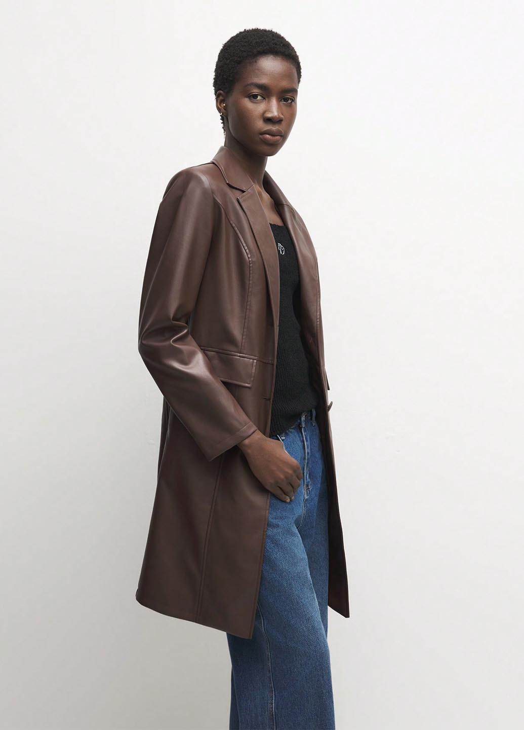 Плащ SHEIN на гудзиках демісезон (345558634)