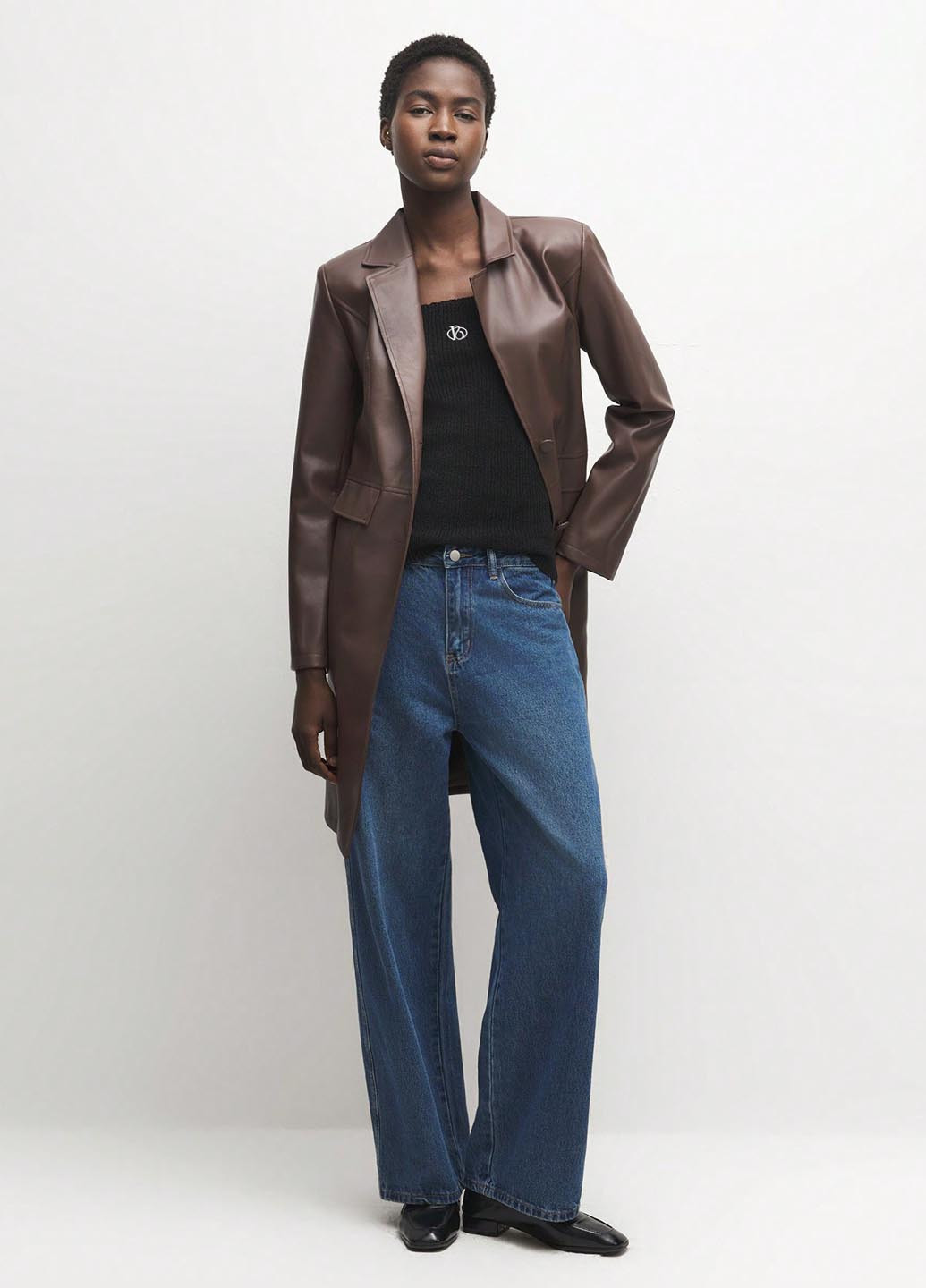 Плащ SHEIN на гудзиках демісезон (345558634)