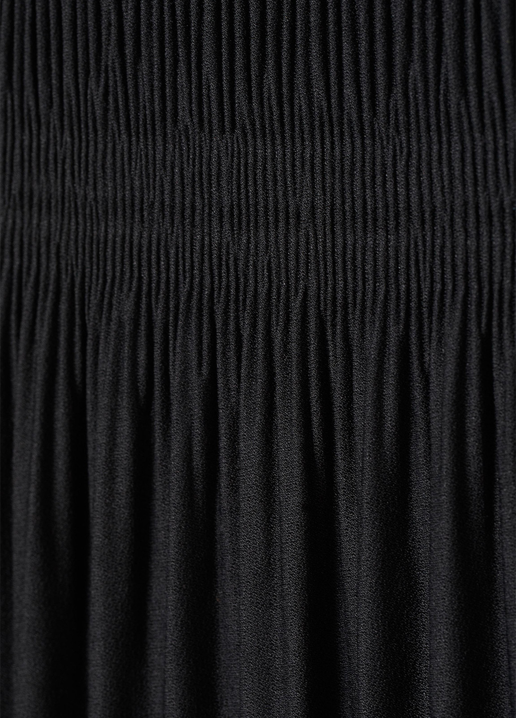 Черная кэжуал однотонная юбка H&M а-силуэта (трапеция)