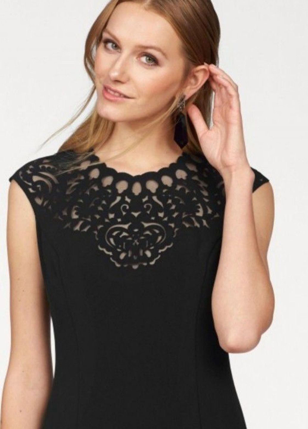 Чорна кежуал плаття, сукня футляр Siena Studio однотонна