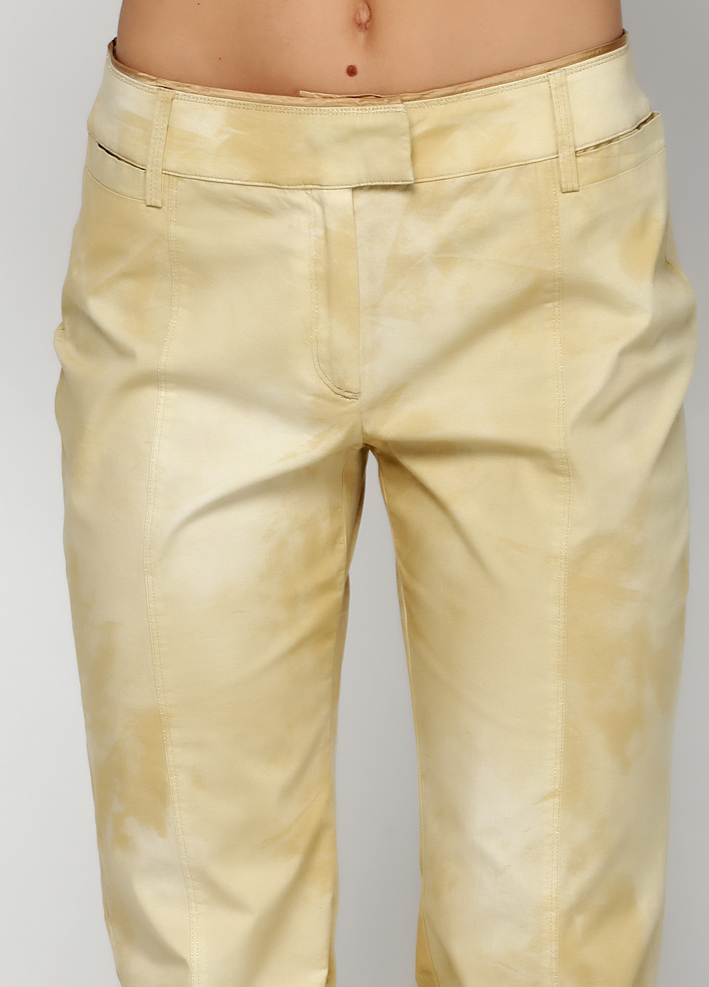 Песочные кэжуал демисезонные брюки Roberta Scarpa