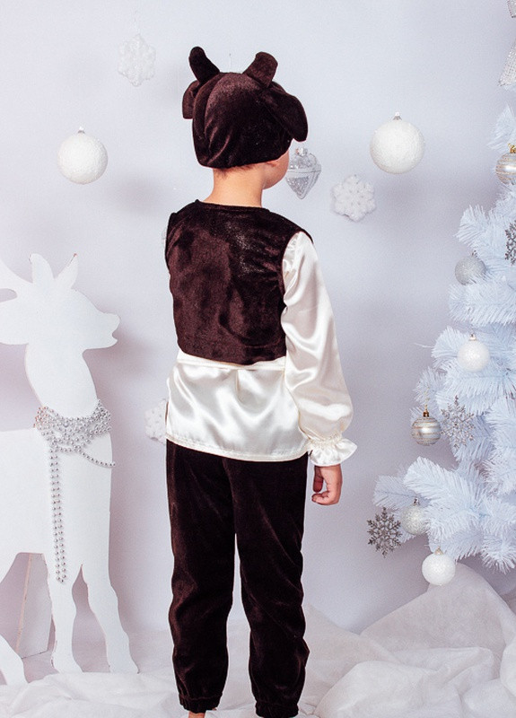 Комбинированный демисезонный новогодний костюм “бычок” Носи своє 7024
