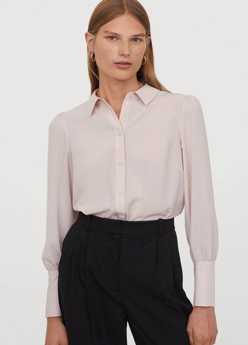 Светло-розовая блуза H&M
