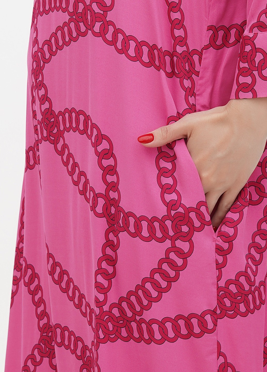 Рожева кежуал сукня Seidensticker з малюнком