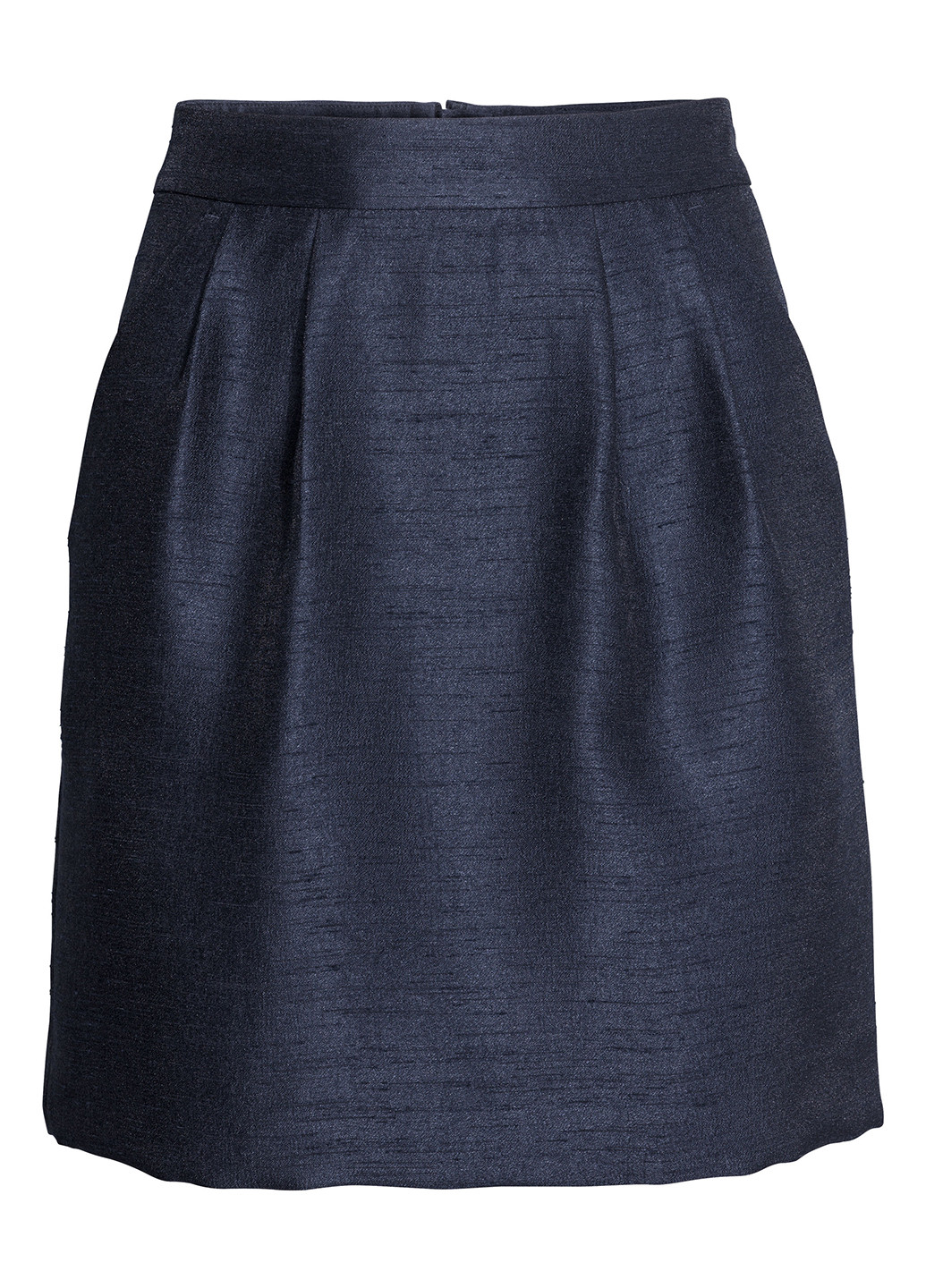 Темно-синяя кэжуал меланж юбка H&M баллон