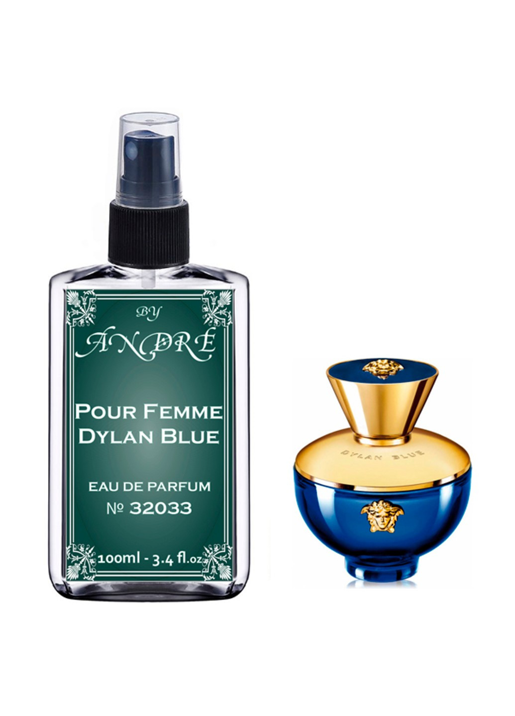 Versace Pour Femme Dylan Blue Парфюмерная вода женская, 100 мл Andre (254455138)