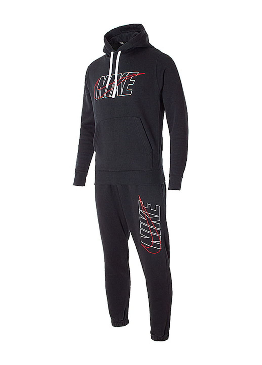 Чорний демісезонний костюм (худі, брюки) брючний Nike M NSW CE TRK SUIT HD FLC GX