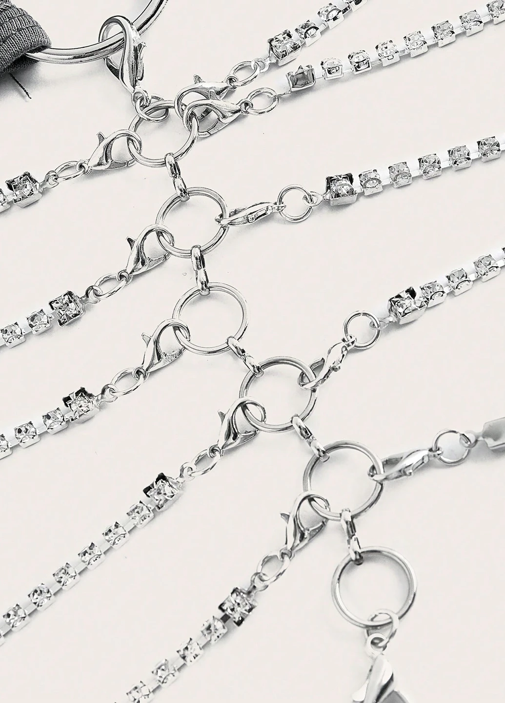 Серебряное вечернее платье SHEIN однотонное