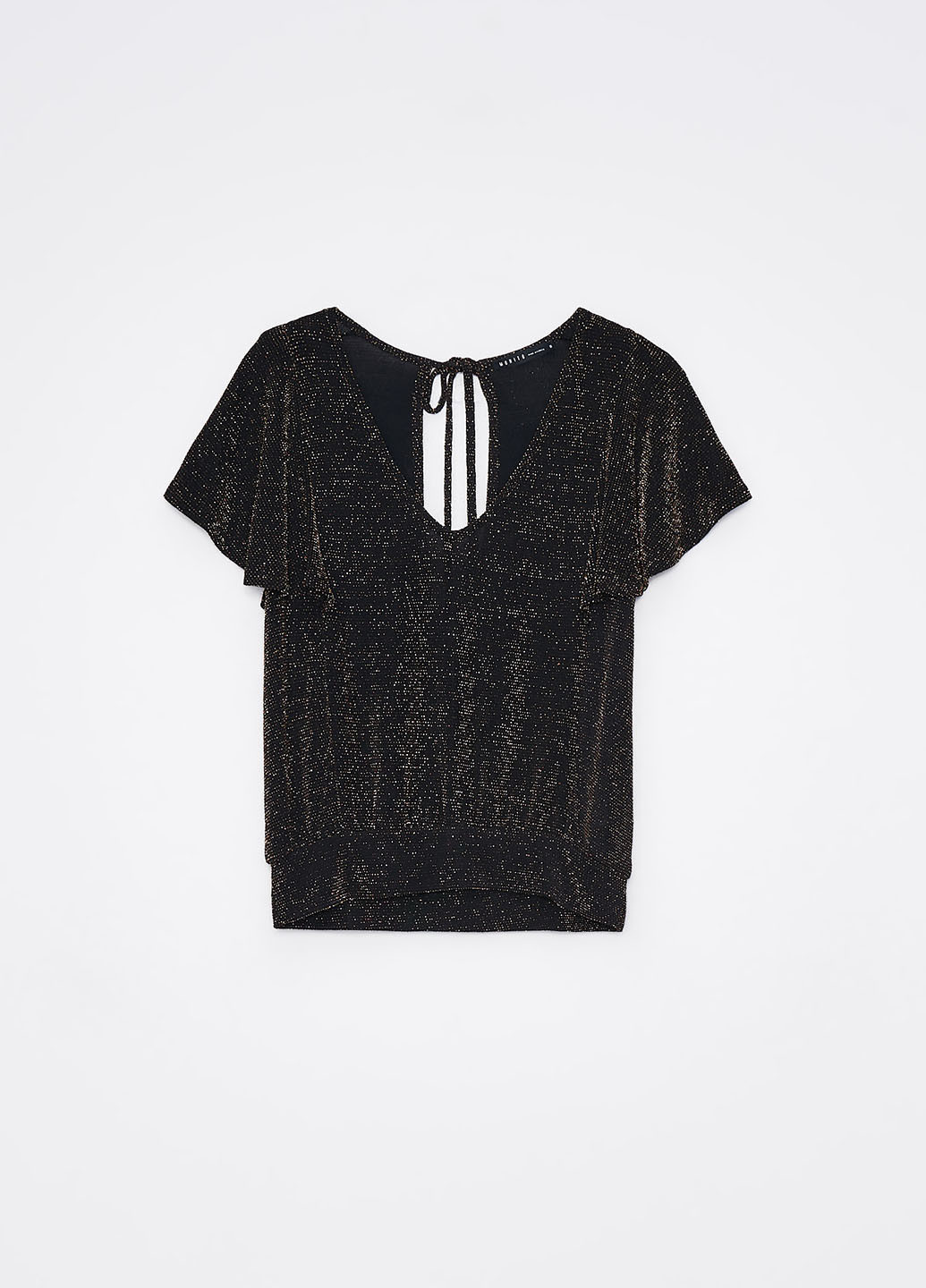 Чёрная блуза Mohito