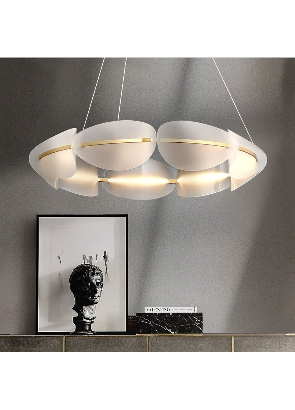 Люстра стельова LED D3022/800 Бронза 30х80х80 см. Sunnysky (253528188)