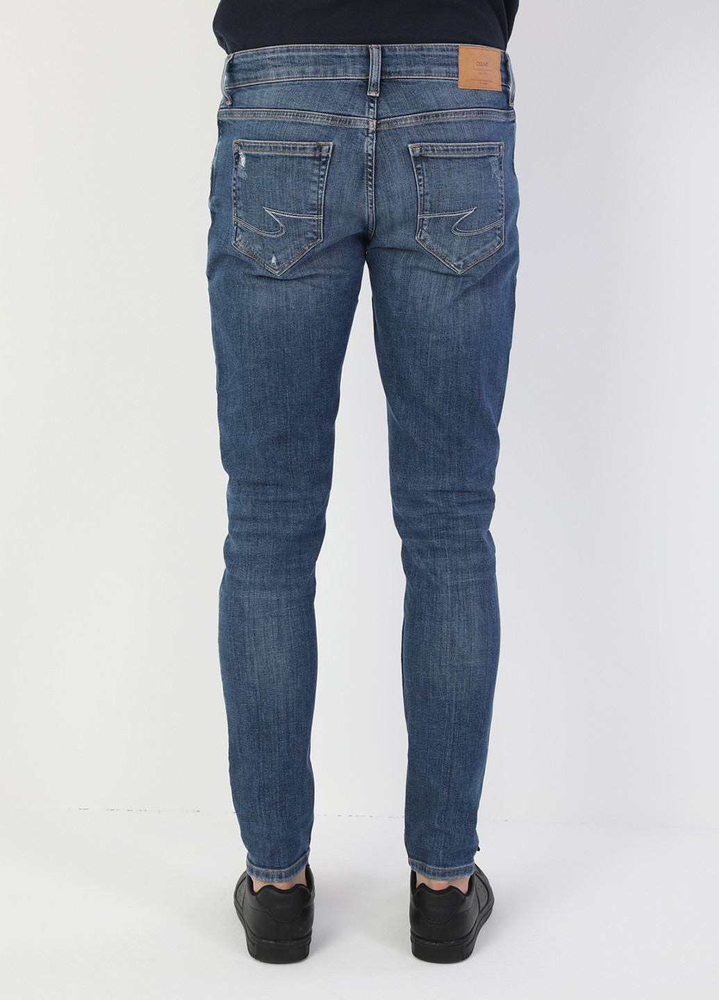 Темно-синие демисезонные зауженные джинсы 041 DANNY Colin's