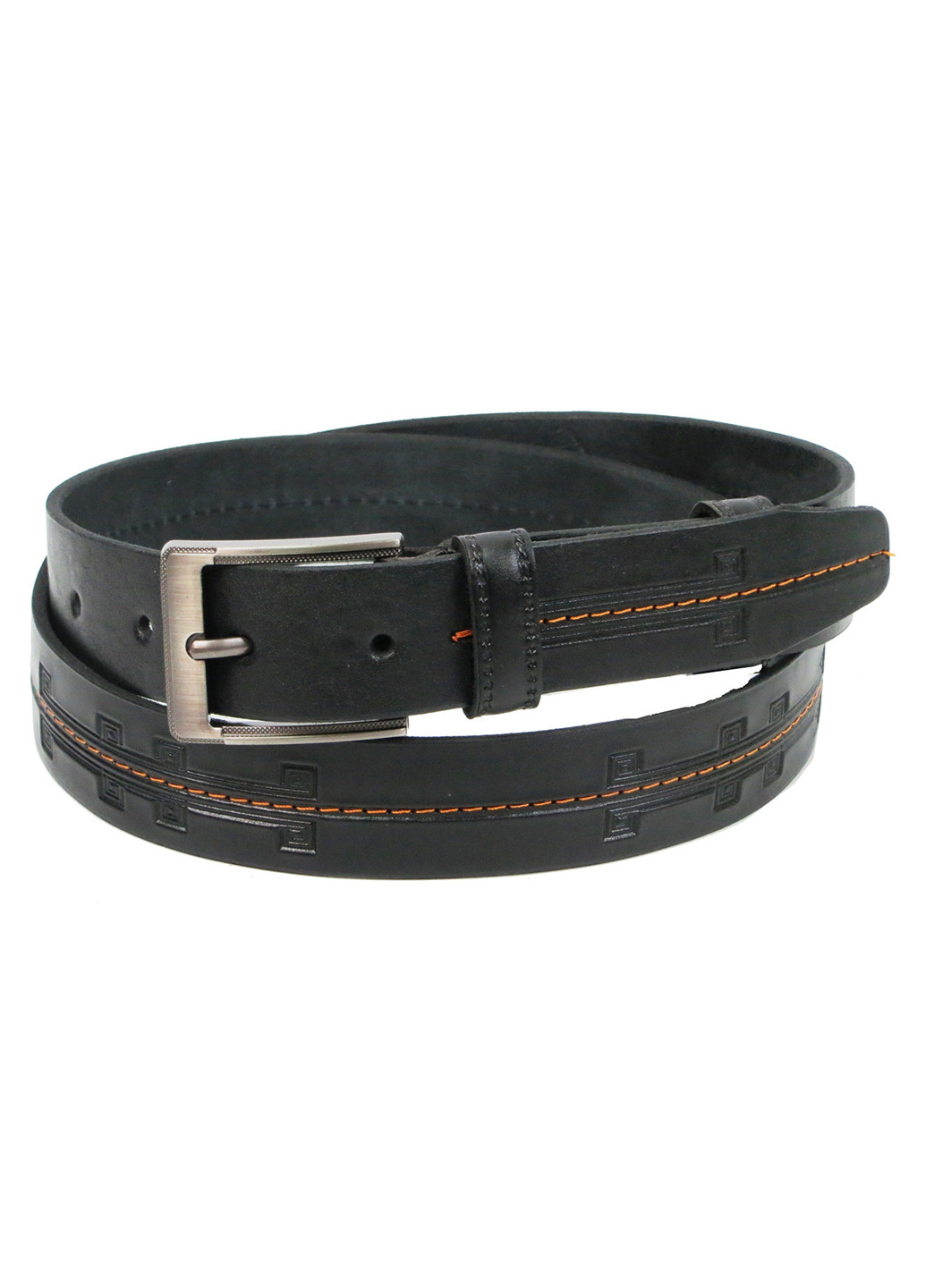 Чоловічий шкіряний ремінь 126-146х3,5 см Skipper (252413503)