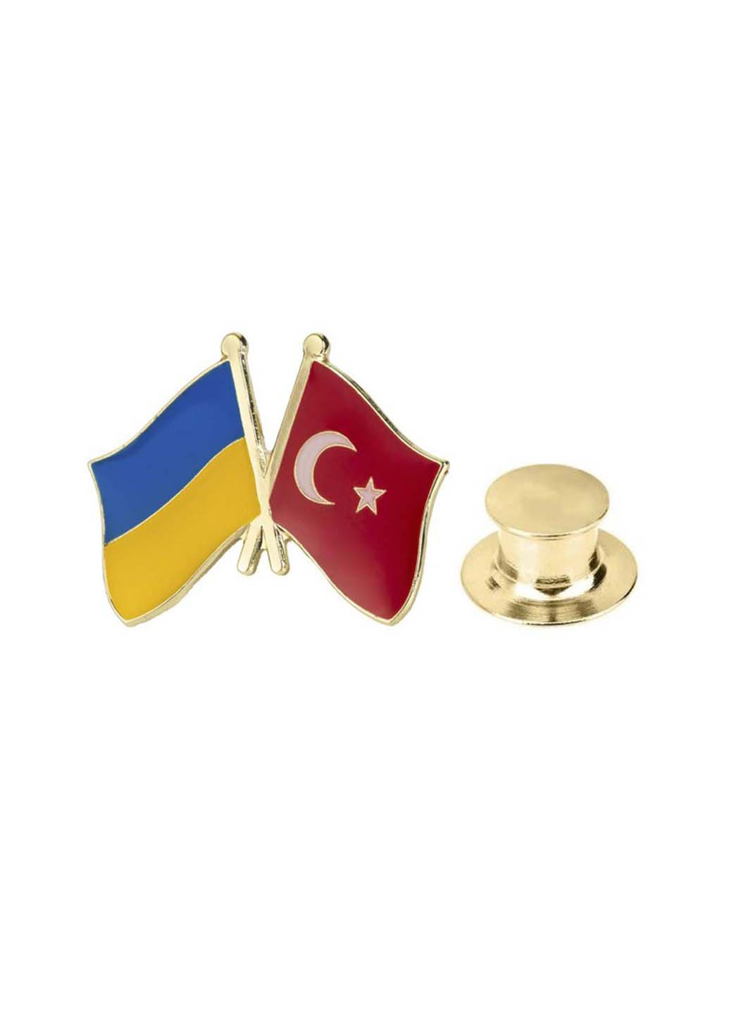 Значок Флаг Украина-Турция Broshe (254459892)