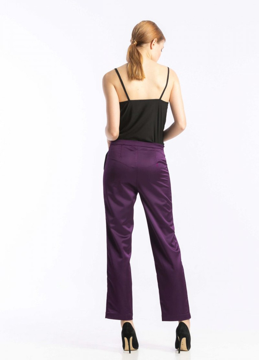 Фиолетовые кэжуал демисезонные брюки a LOT