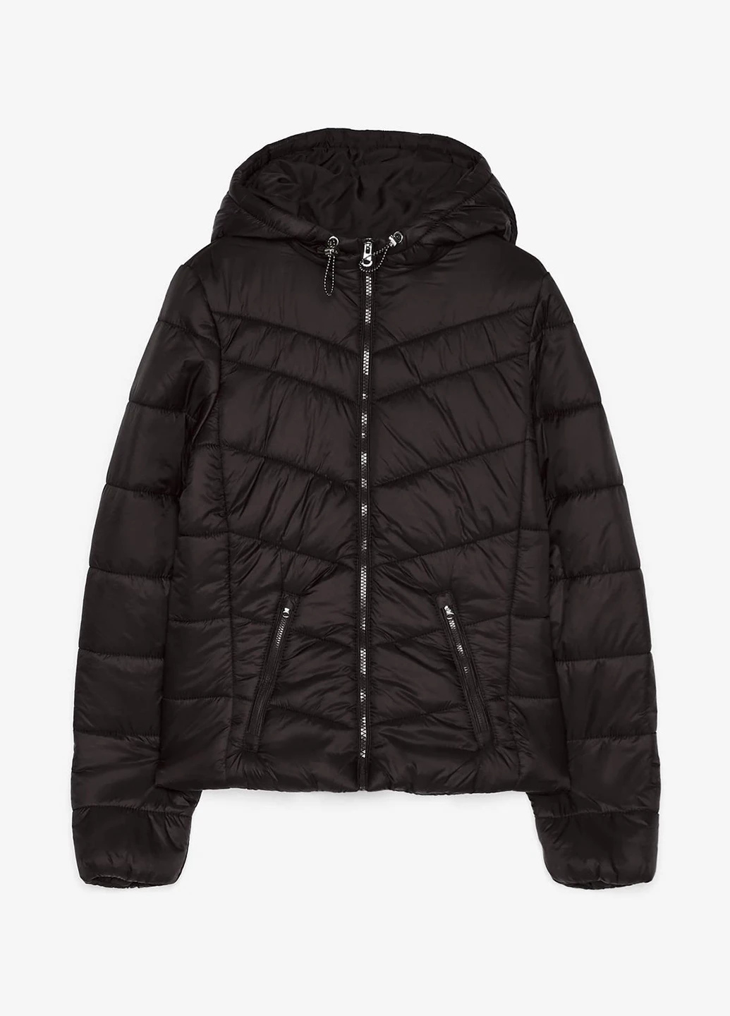 Черная демисезонная куртка Bershka