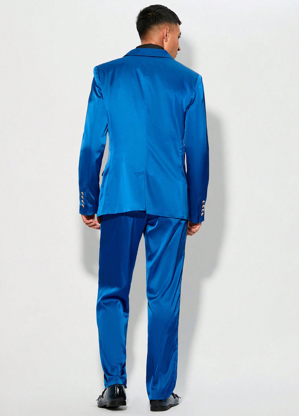 Синий демисезонный костюм (пиджак, брюки) брючный SHEIN