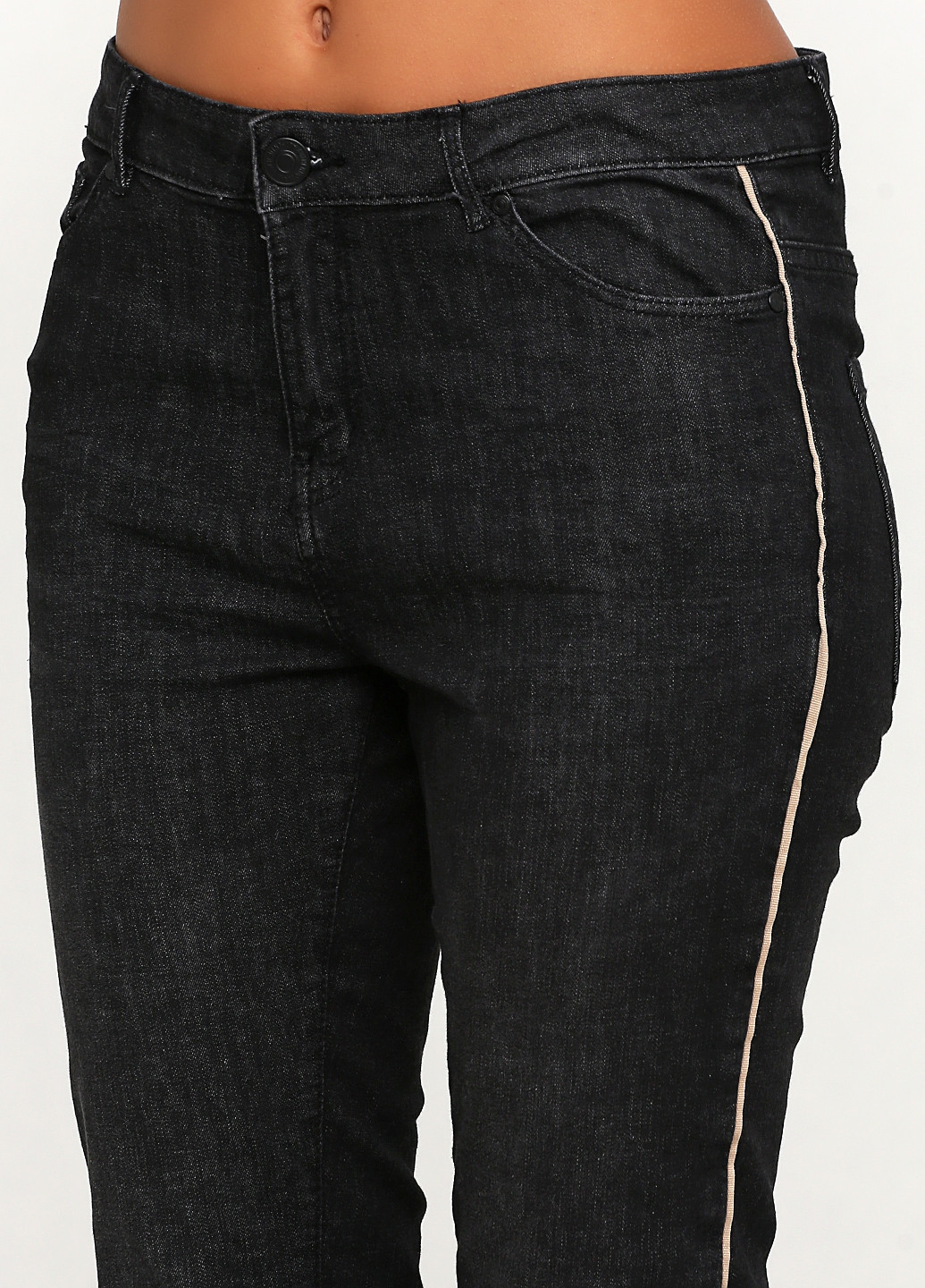 Темно-серые демисезонные зауженные джинсы Esmara