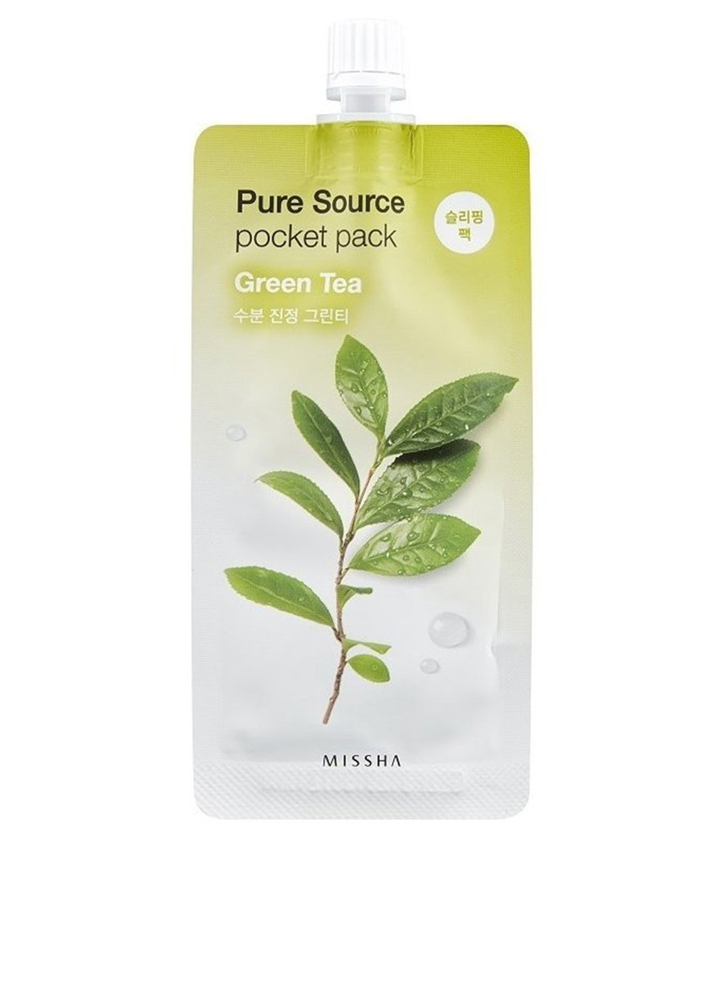 Маска для лица Pure Source Pocket Pack Green Tea, 10 мл MISSHA (252256831)