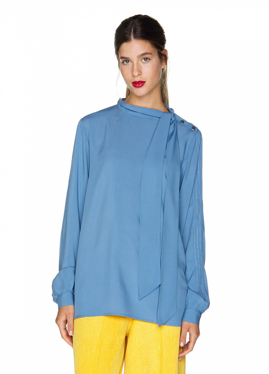 Голубая демисезонная блуза United Colors of Benetton