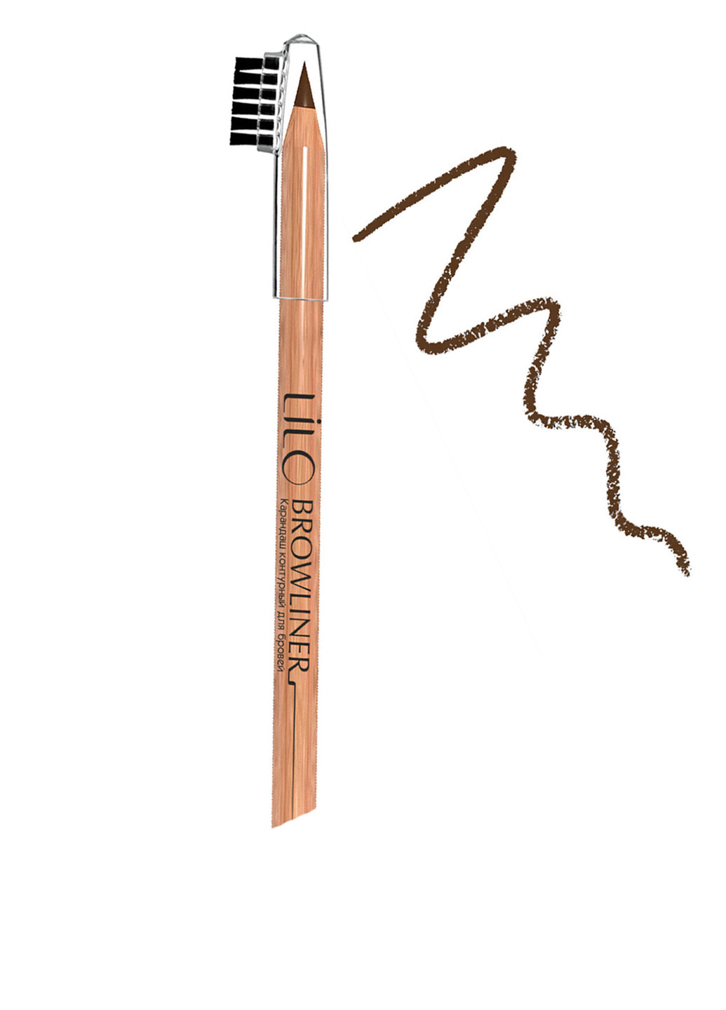Олівець контурний для брів №53 (Medium brown), 0,8 г Lilo (87175592)