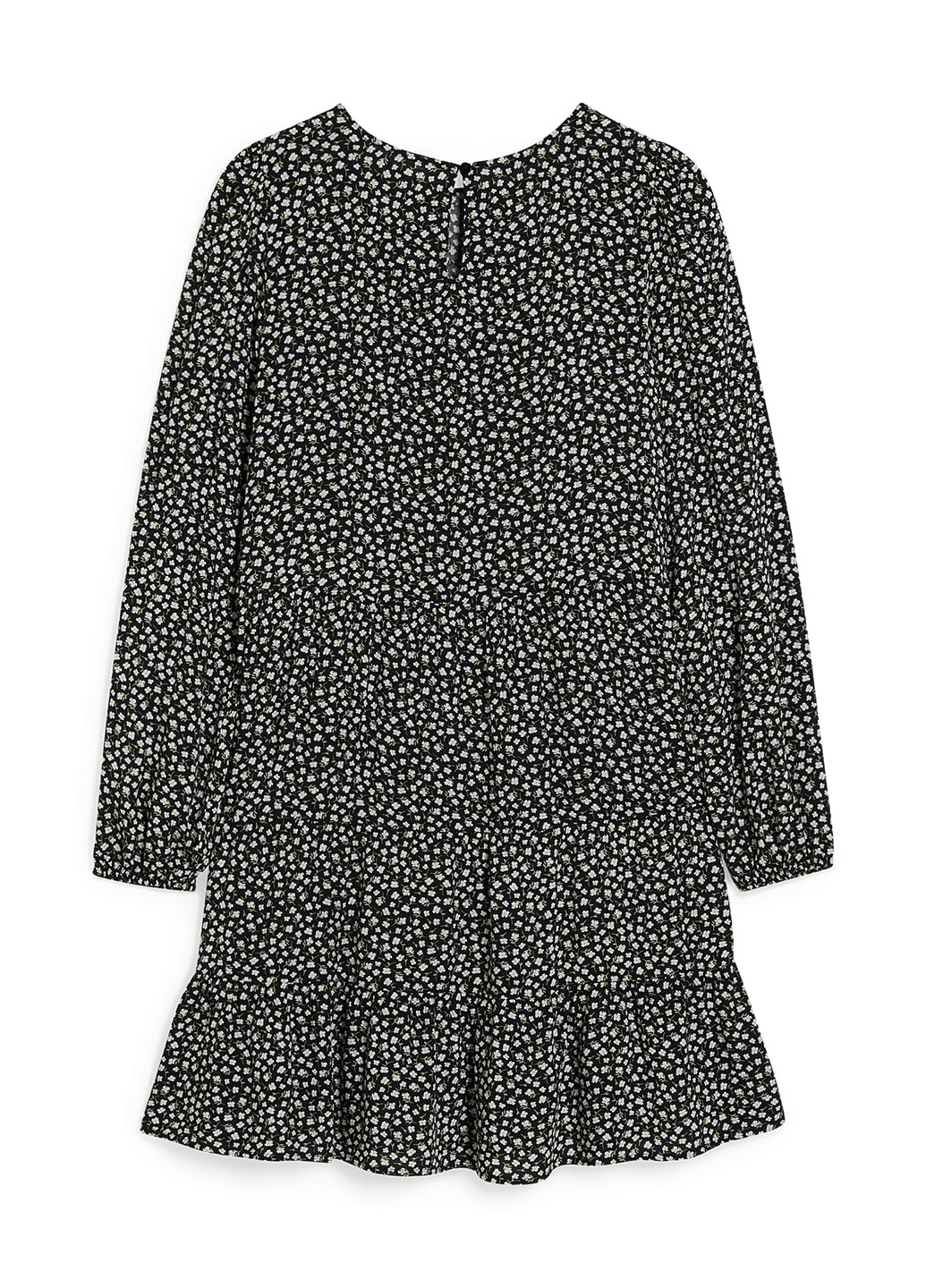 Чорна кежуал сукня C&A з квітковим принтом