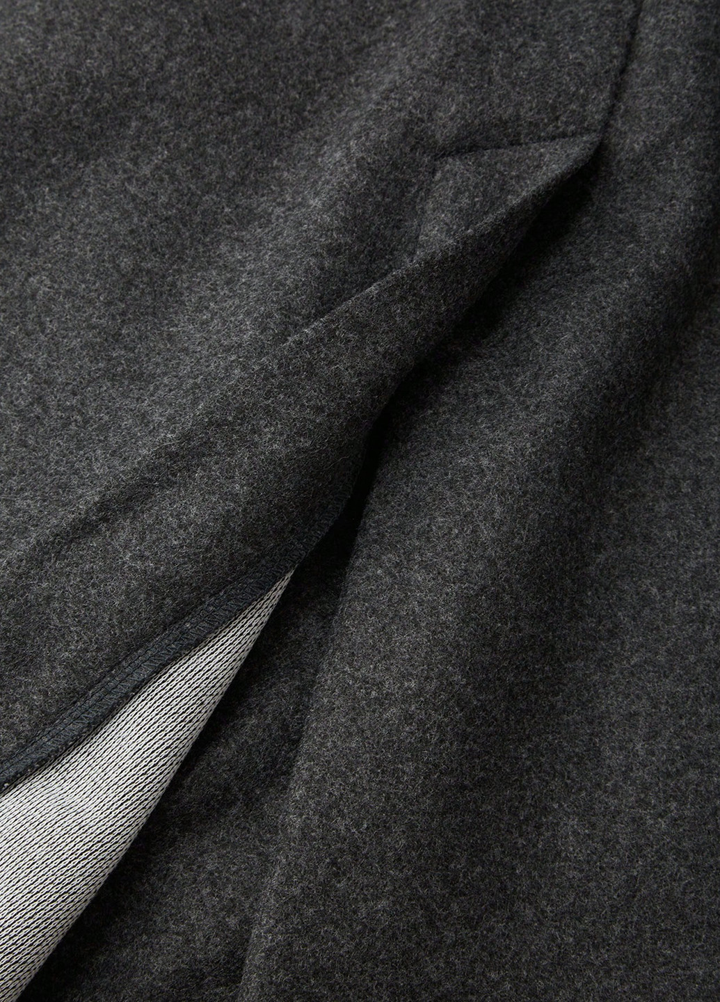 Темно-серое демисезонное Пальто однобортное SHEIN