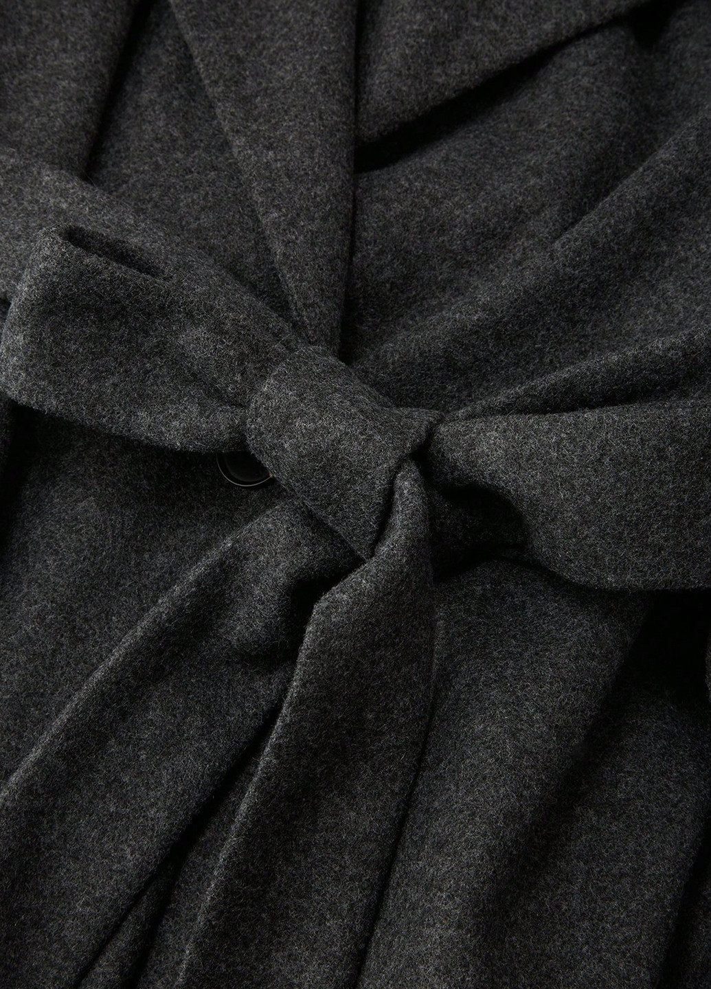 Темно-серое демисезонное Пальто однобортное SHEIN