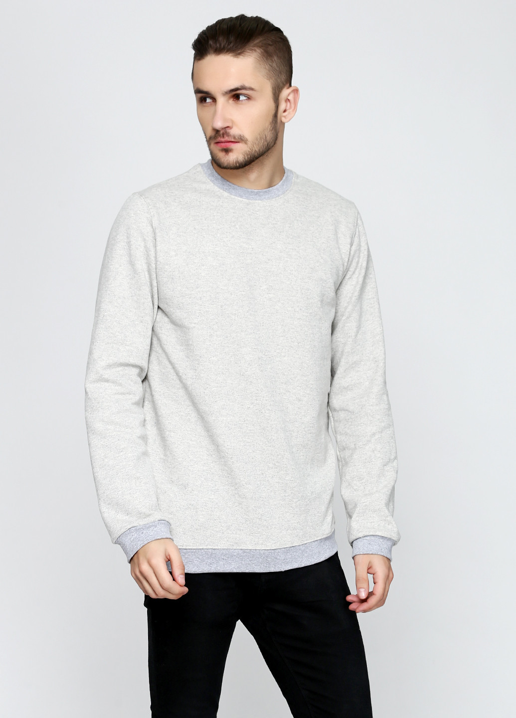 Серый свитшот Роза (30674741)