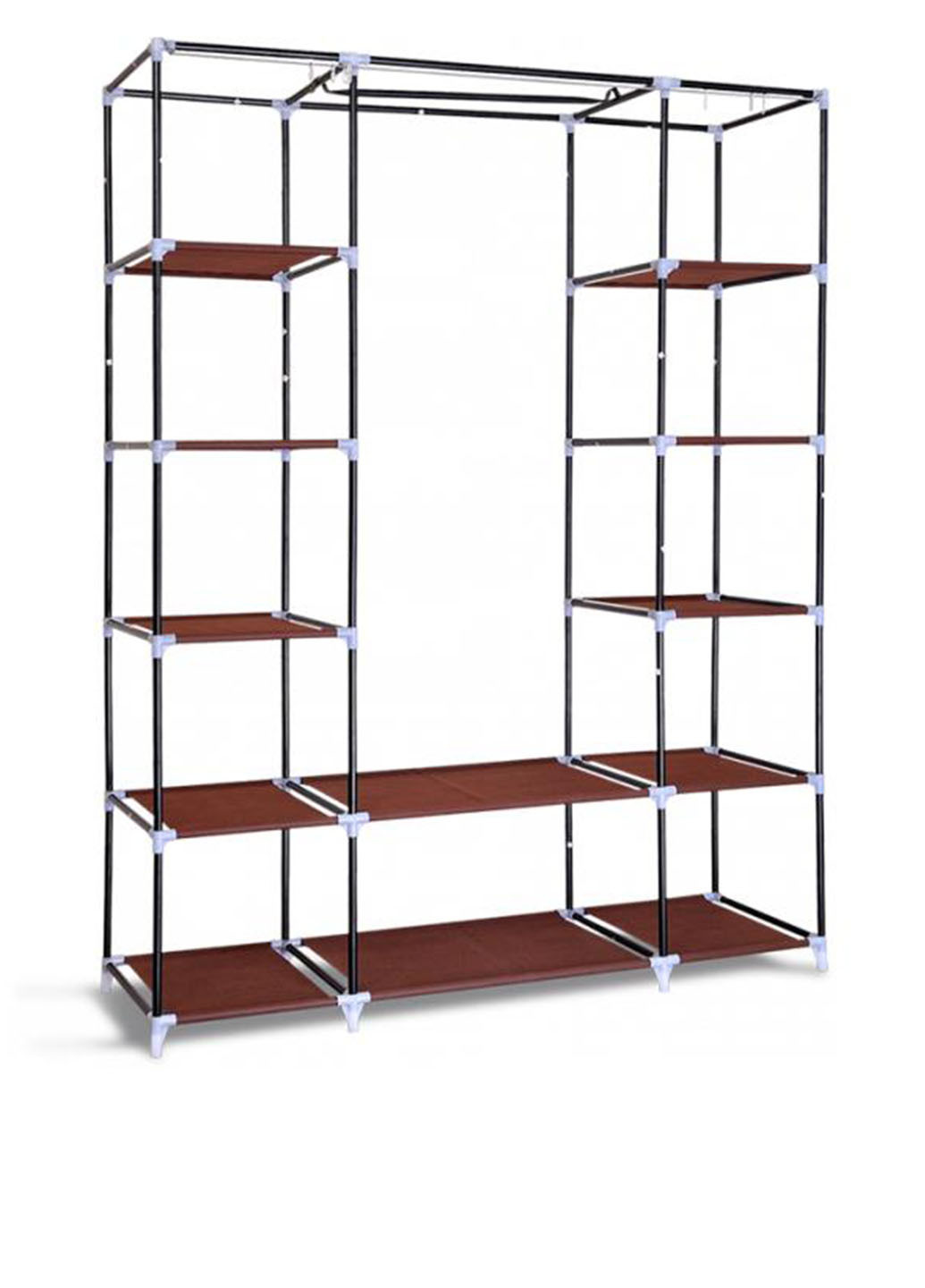 Портативный шкаф-органайзер (3 секции), 135х45х175 см TV-magazin бордовый
