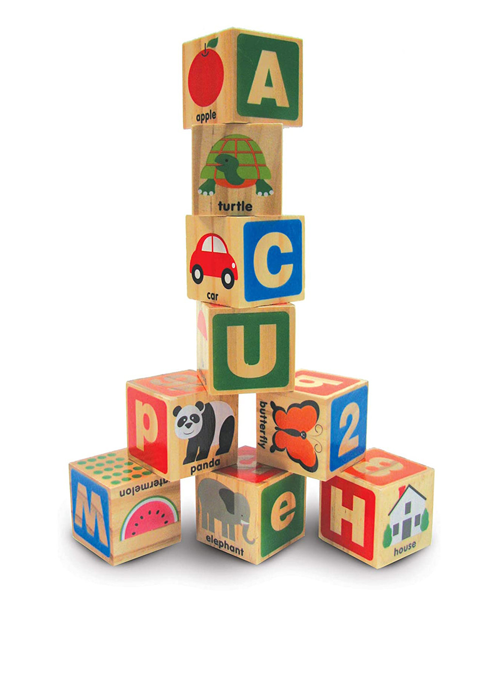 Деревянные блоки Цифры/Буквы (26 б.), 29.5х25х5 см Melissa & Doug (251317861)